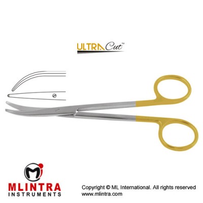 UltraCut™ TC Metzenbaum-Thorek Dissecting Scissor Curved Stainless Steel, 23 cm - 9"
